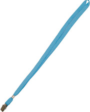 Голубая лента с клипсой для бейджей, 11мм