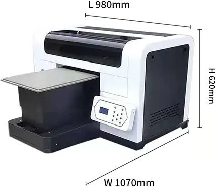 DTF-принтер XF-E602: габариты