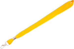 Ярко-желтая лента с круглым карабином, 20мм