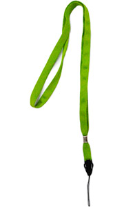 Лента светло-зеленого цвета со съемной петлей для бейджей, 11мм
