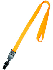 Оранжевая лента с креплением пластиковым 3-в-1, 15 мм