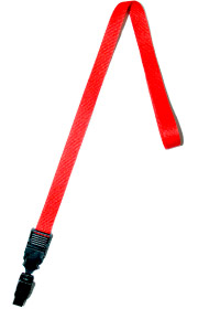 Красная лента с креплением пластиковым 3-в-1, 15 мм