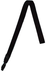 Черная лента с креплением пластиковым 3-в-1, 20 мм