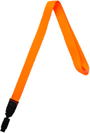 Оранжевая лента с креплением пластиковым 3-в-1, 20 мм